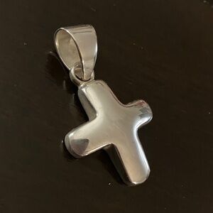 925 Silver Silpada Puffy Cross Pendant